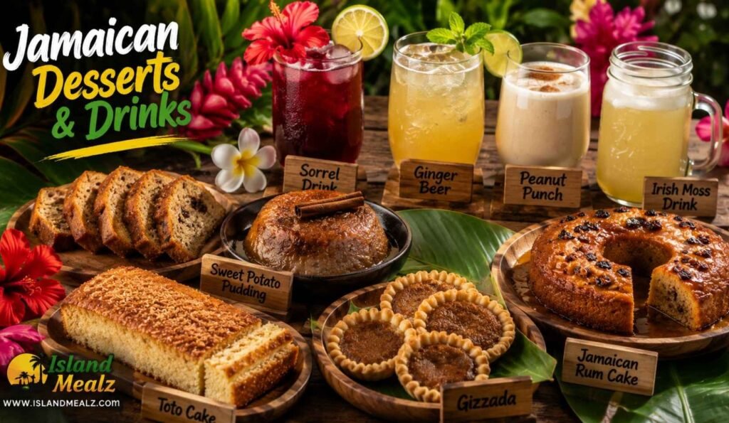 Jamaican Desserts and Refreshing Drinks