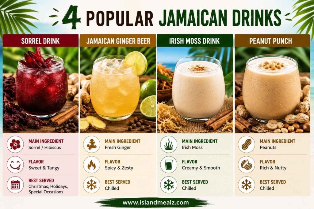 Four Popular Jamaican Drinks