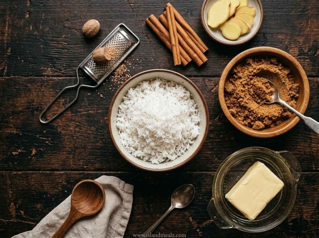 Jamaican Gizzada Ingredients