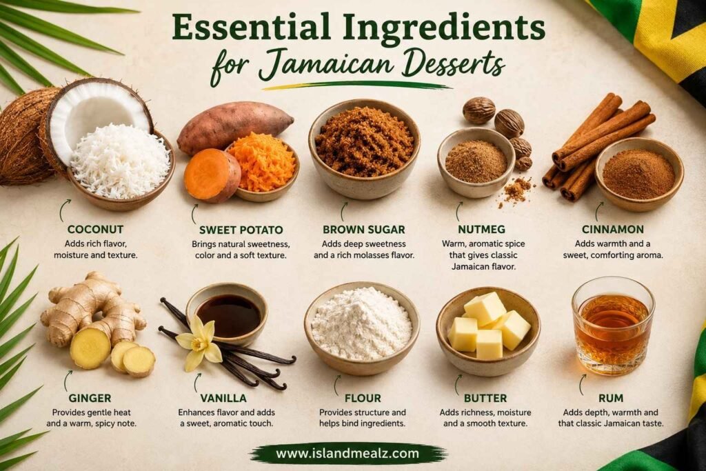 Essential Ingredients for Jamaican Desserts