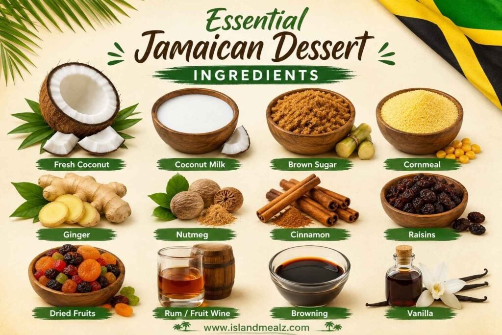 Essential Jamaican Dessert Ingredients
