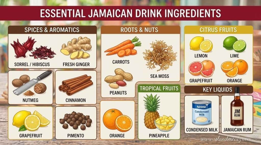 Essential Jamaican Drink Ingredients