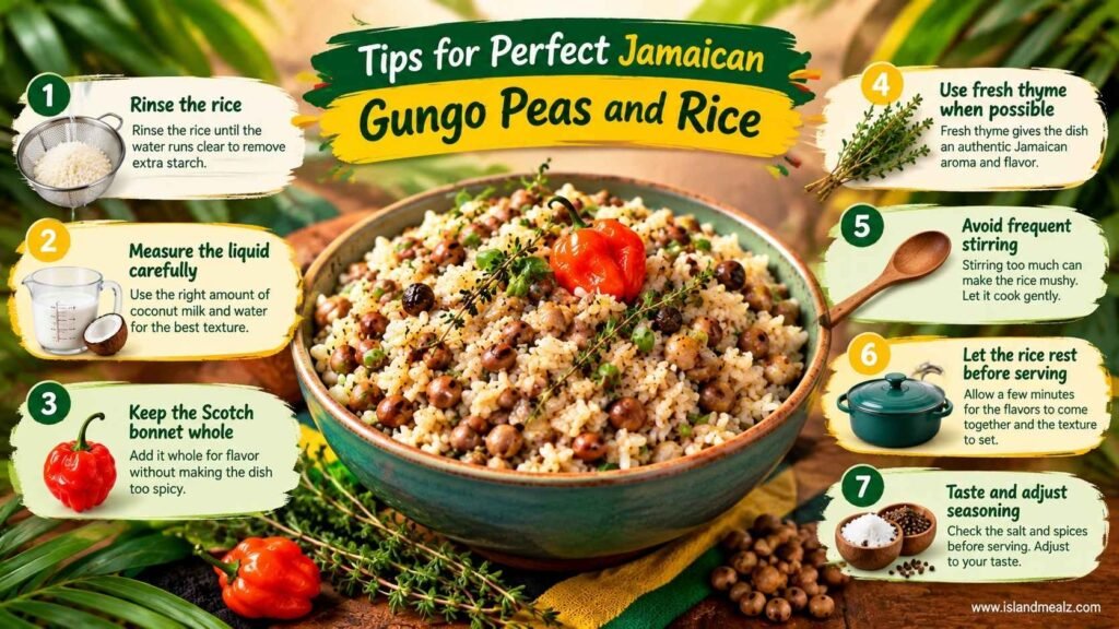 Tips for Perfect Jamaican Gungo Peas and Rice