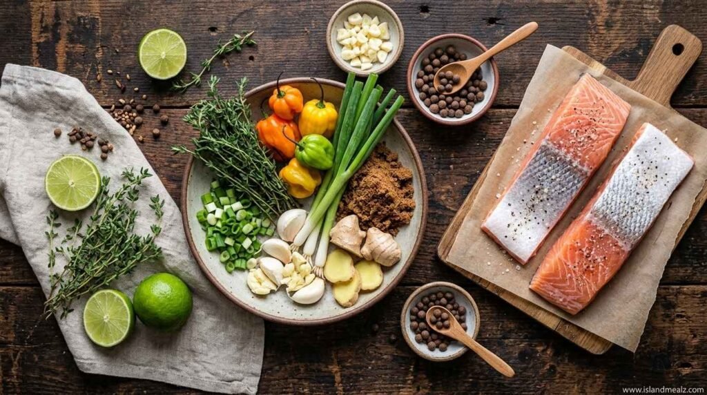 Jamaican Jerk Salmon Ingredients