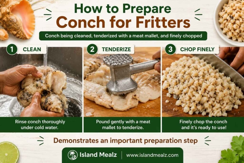How to Prepare Conch for Fritters