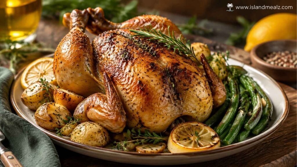 Cornish hen dish