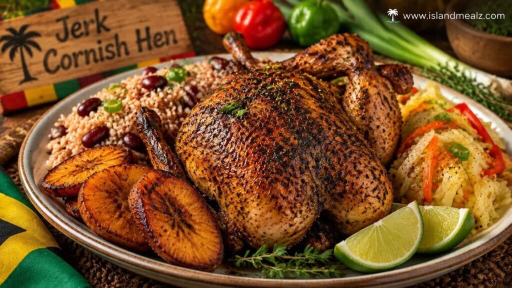 Jerk Cornish Hen Dish