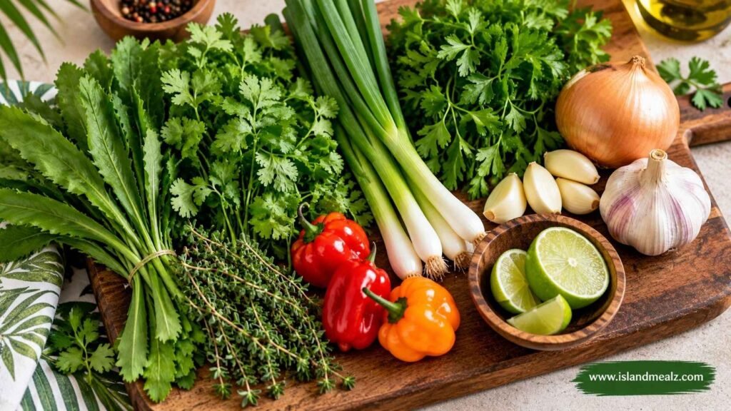 Caribbean Green Seasoning Ingredients